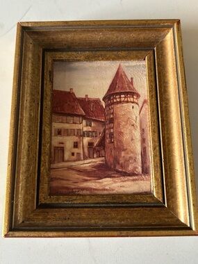 Miniature Oil Painting by artist Olgamalda von Strinnhunet